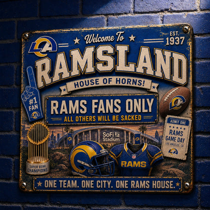 All Football Fans Teams Rustic Only Vintage Metal Sign - 5to9vibe