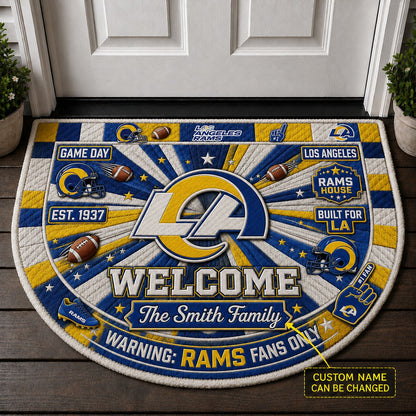 Official-Inspired Football Fan Custom Premium Welcome Mat – Personalized Doormat
