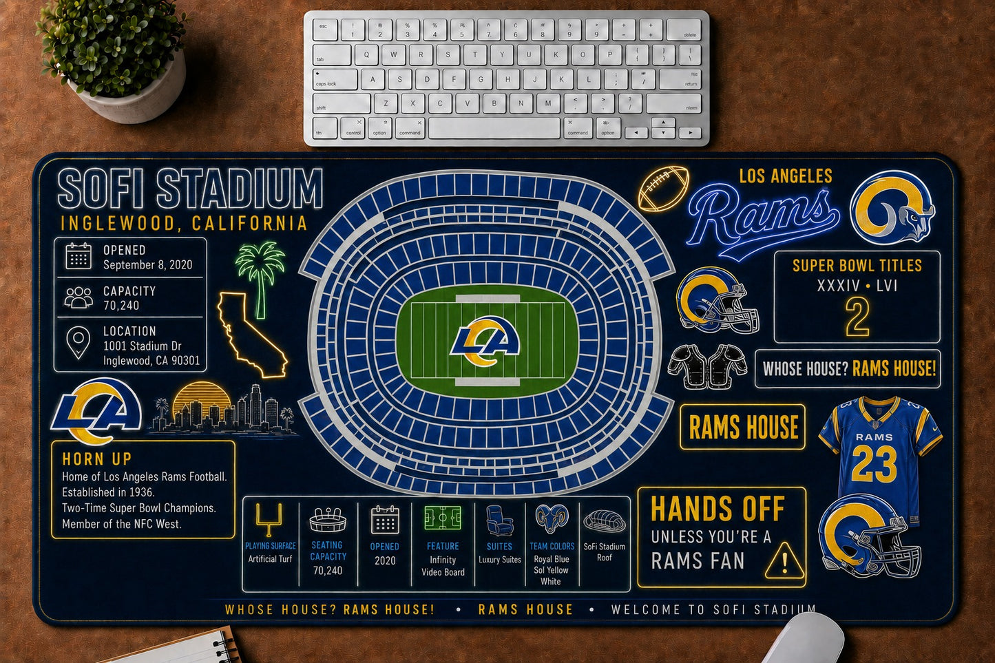 All Football Stadium Infographic Desk Mat Mouse Pad Plus Size Trending - 5to9vibe