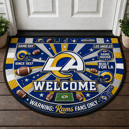 Football All Teams Custom Premium Welcome Mat – Personalized Doormat