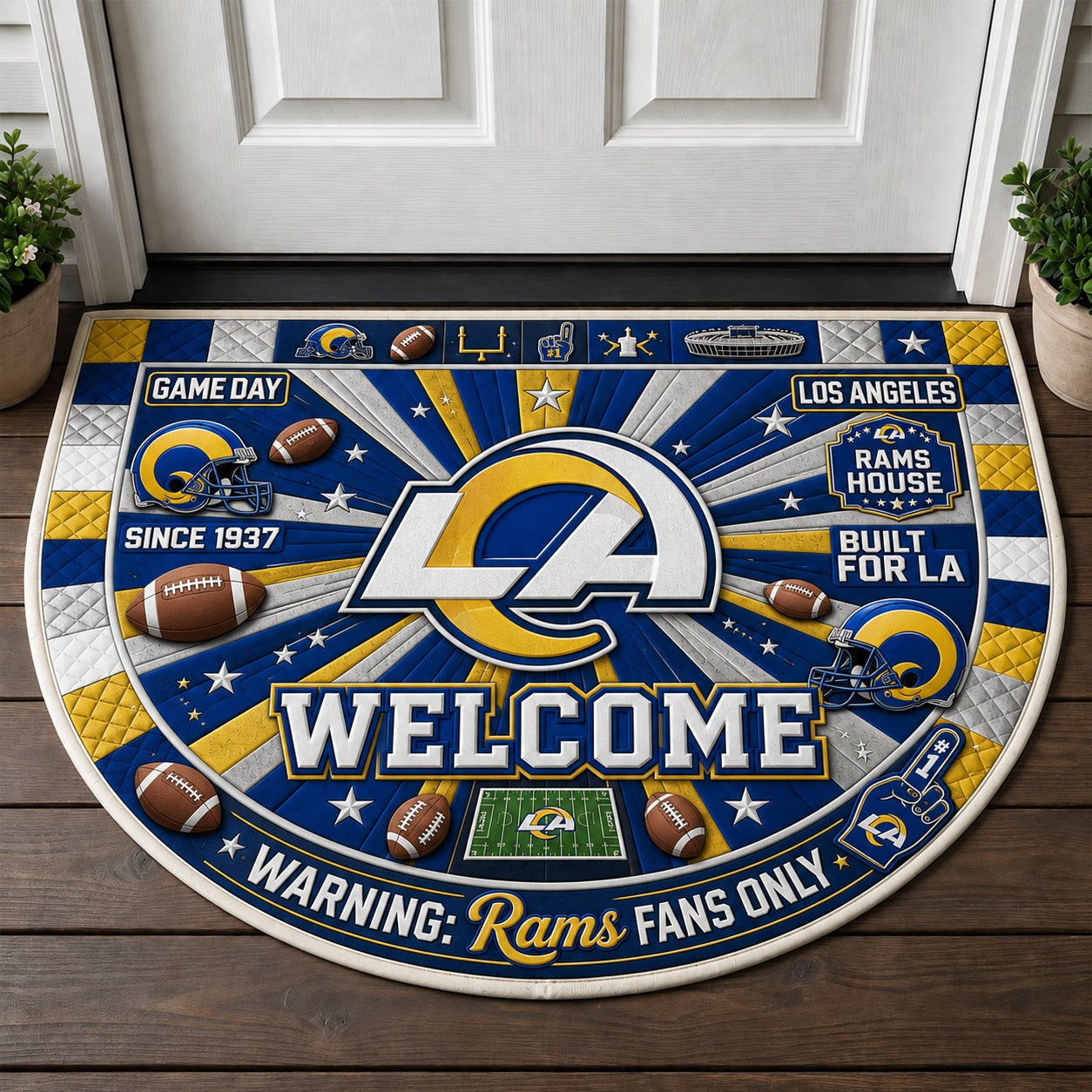 Alfombra personalizada de bienvenida premium de equipo de la MLB – Felpudo de béisbol personalizado