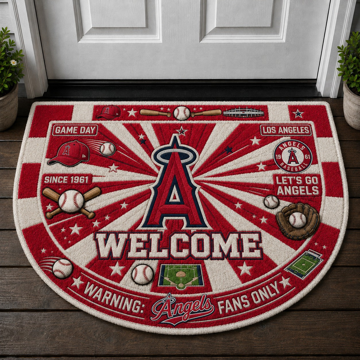 Football All Teams Custom Premium Welcome Mat – Personalized Doormat