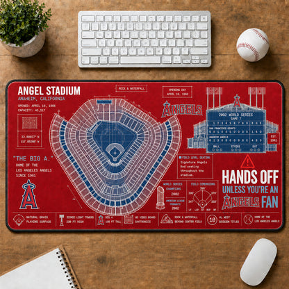 All Baseball Legendary Stadiums Masterplan Desk Mat Mouse Pad Plus Size - 5to9vibe