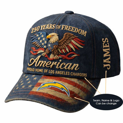 250th Anniversary USA Hat Vintage Eagle 250 Year American Anniversary Patriotic Unisex Baseball Cap
