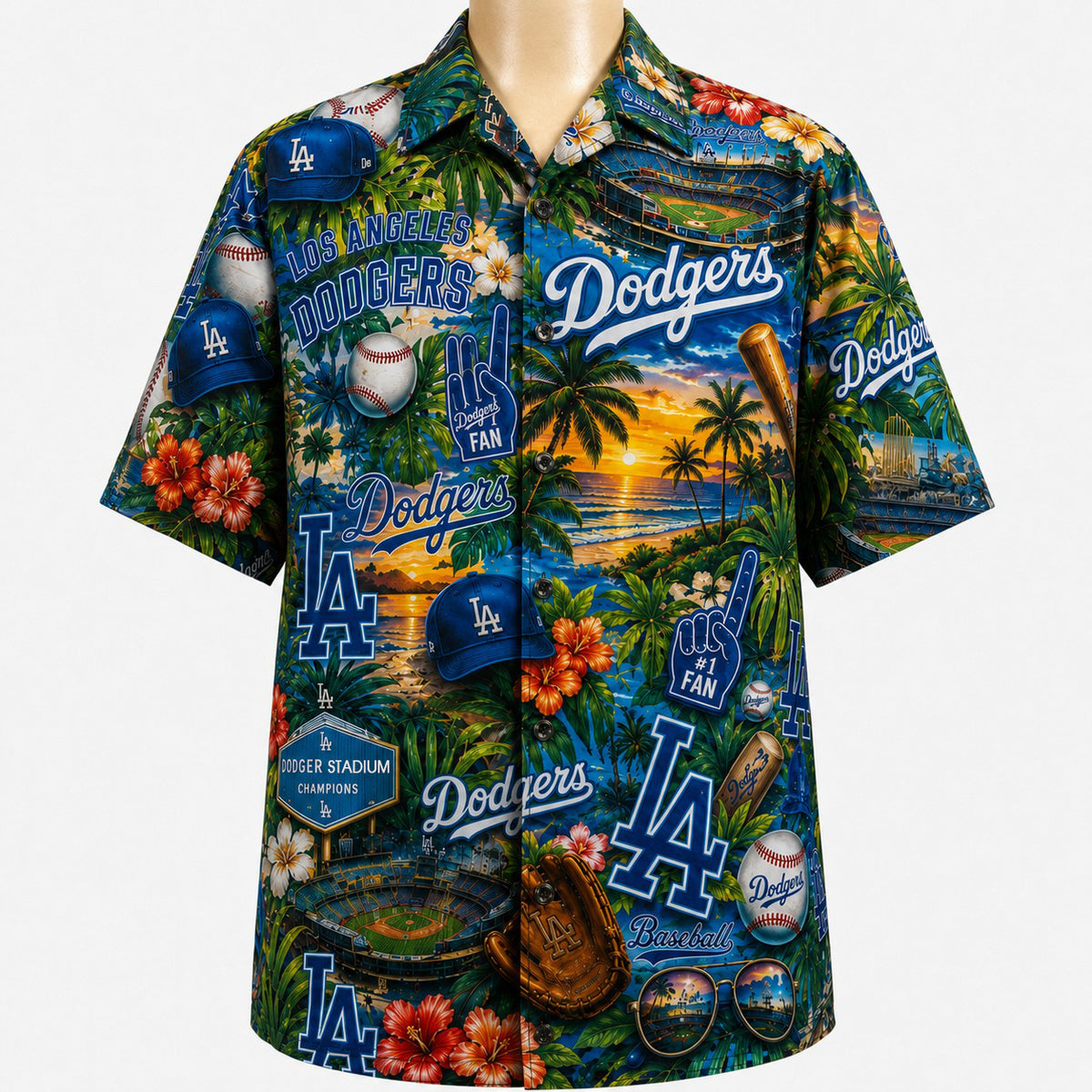 All Baseball Teams Tropical Sunset Paradise Pattern Vibe Summer Party Button-Up Unisex Hawaiian Shirt For Men and Women-Hawaiian Shirt-5TO9VIBE