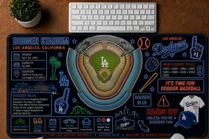 All Baseball Stadiums Infographic Desk Mat Mouse Pad Plus Size Trending - 5to9vibe