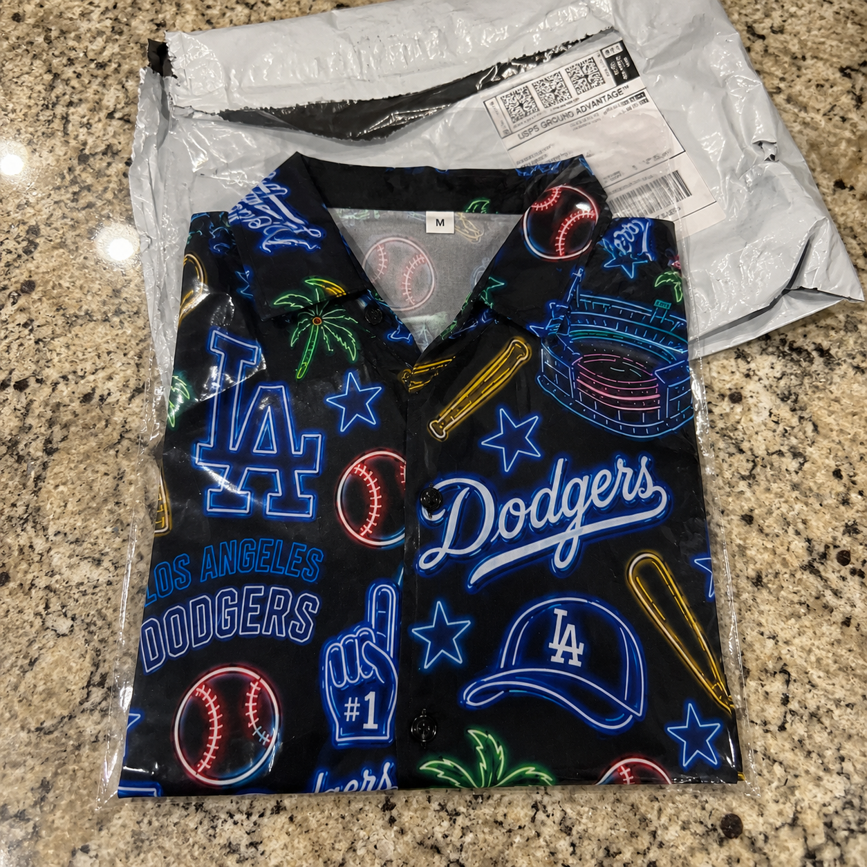 All Baseball Teams Neon Pattern Vibe Summer Party Button-Up Unisex Hawaiian Shirt For Men and Women