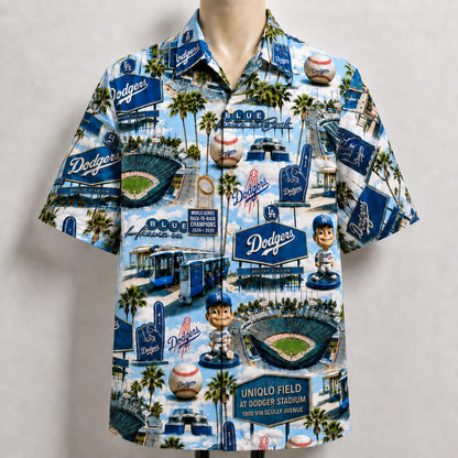 All Baseball Teams Iconic 2 Moments Aloha Shirt for Baseball Fans Button-Up Unisex Hawaiian Shirt For Men and Women