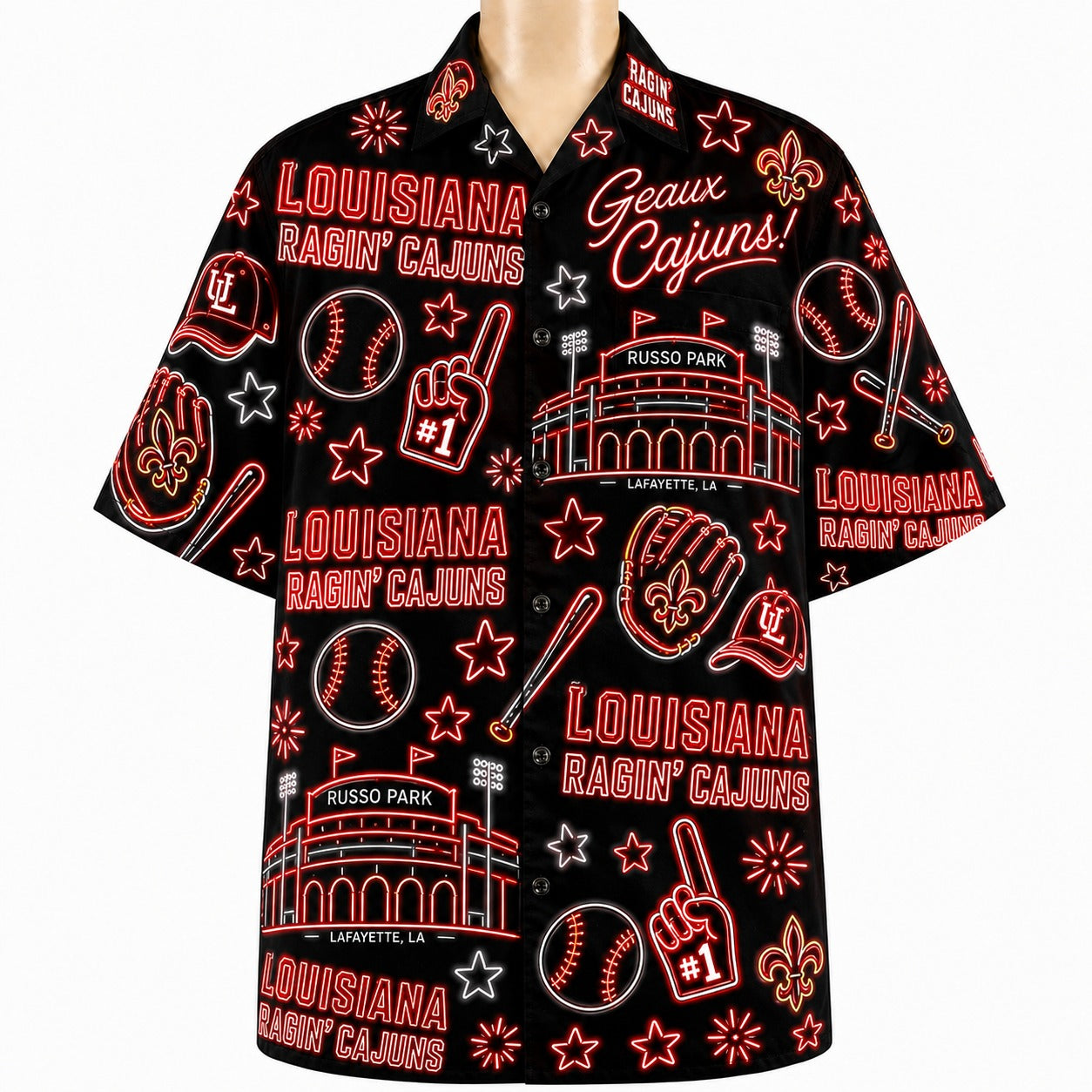 All College Basketball Teams Neon Viber Unisex Hawaiian Shirt For Men & Women