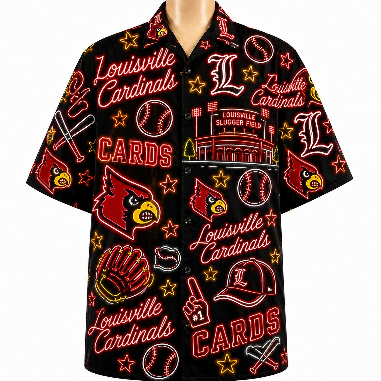 All Baseball College Teams Neon Viber Unisex Hawaiian Shirt For Men & Women