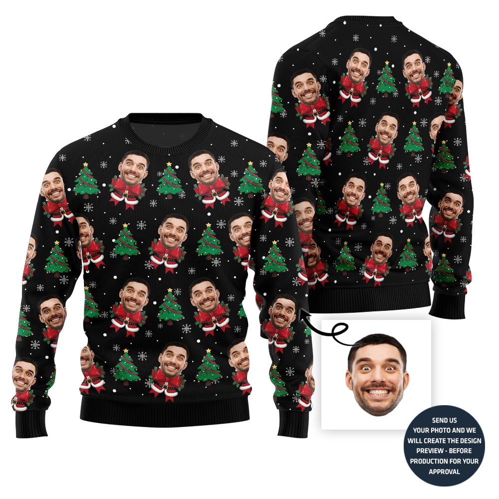 Lovely Custom Face Ugly Christmas Sweater