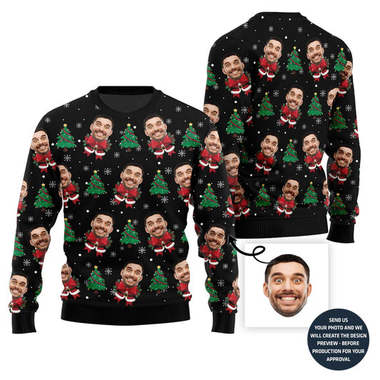Lovely Custom Face Ugly Christmas Sweater