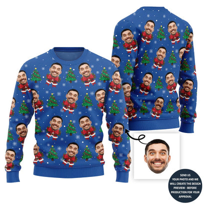 Lovely Custom Face Ugly Christmas Sweater
