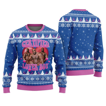 Lover Boy Barry Wood Hilarious Ugly Christmas Sweaters