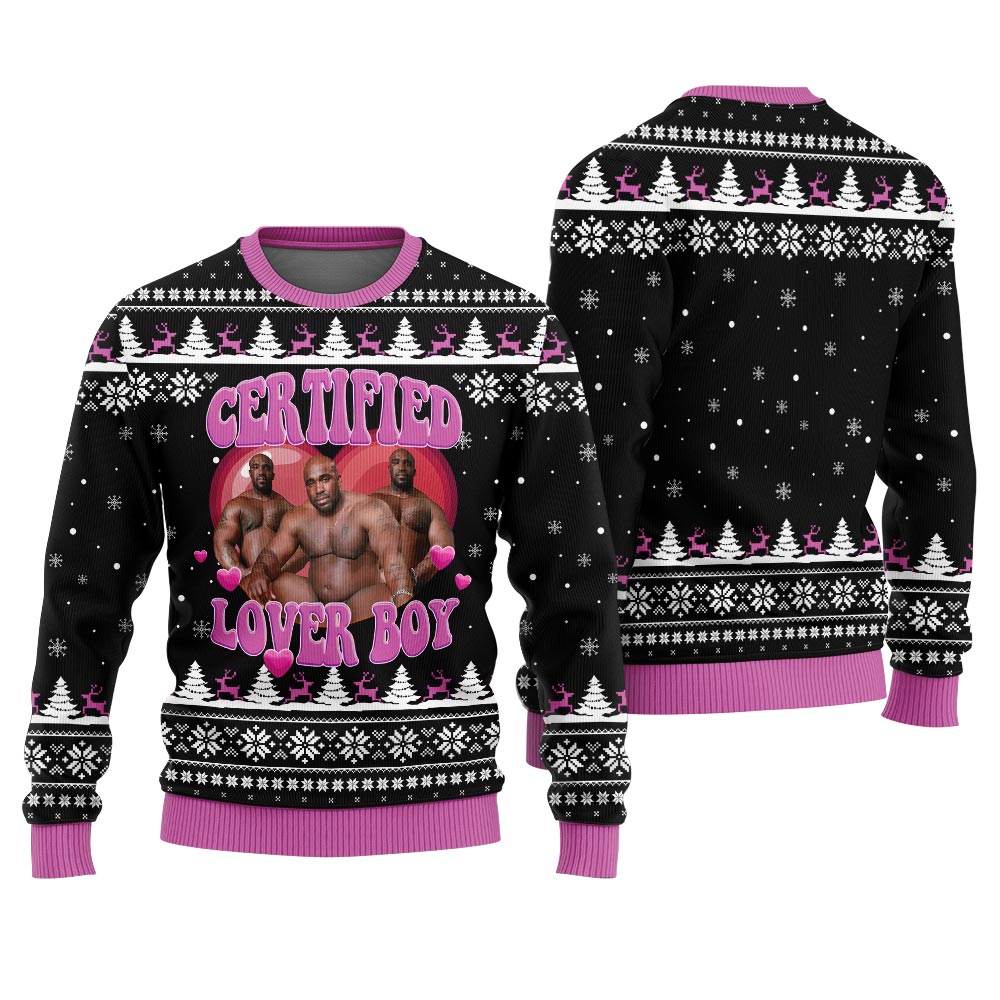 Lover Boy Barry Wood Hilarious Ugly Christmas Sweaters