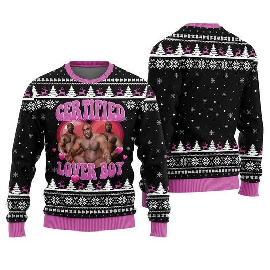 Lover Boy Barry Wood Hilarious Ugly Christmas Sweaters