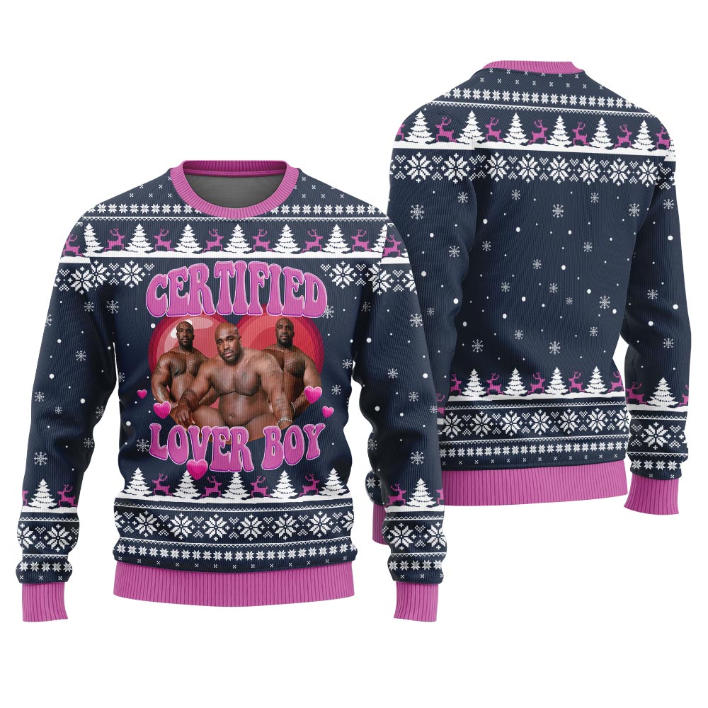 Lover Boy Barry Wood Hilarious Ugly Christmas Sweaters