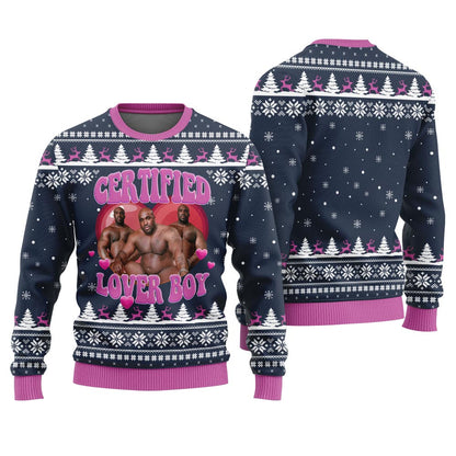 Lover Boy Barry Wood Hilarious Ugly Christmas Sweaters