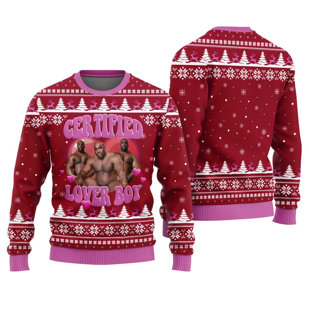 Lover Boy Barry Wood Hilarious Ugly Christmas Sweaters