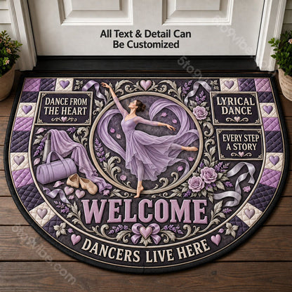 Lyrical Dance Personalized Half Round Mat | 5To9Vibe