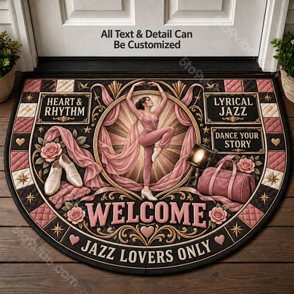 Lyrical Jazz Personalized Half Round Mat | 5To9Vibe
