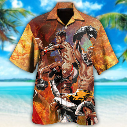 MMA Make Me Strong Sport Love - Hawaiian Shirt 