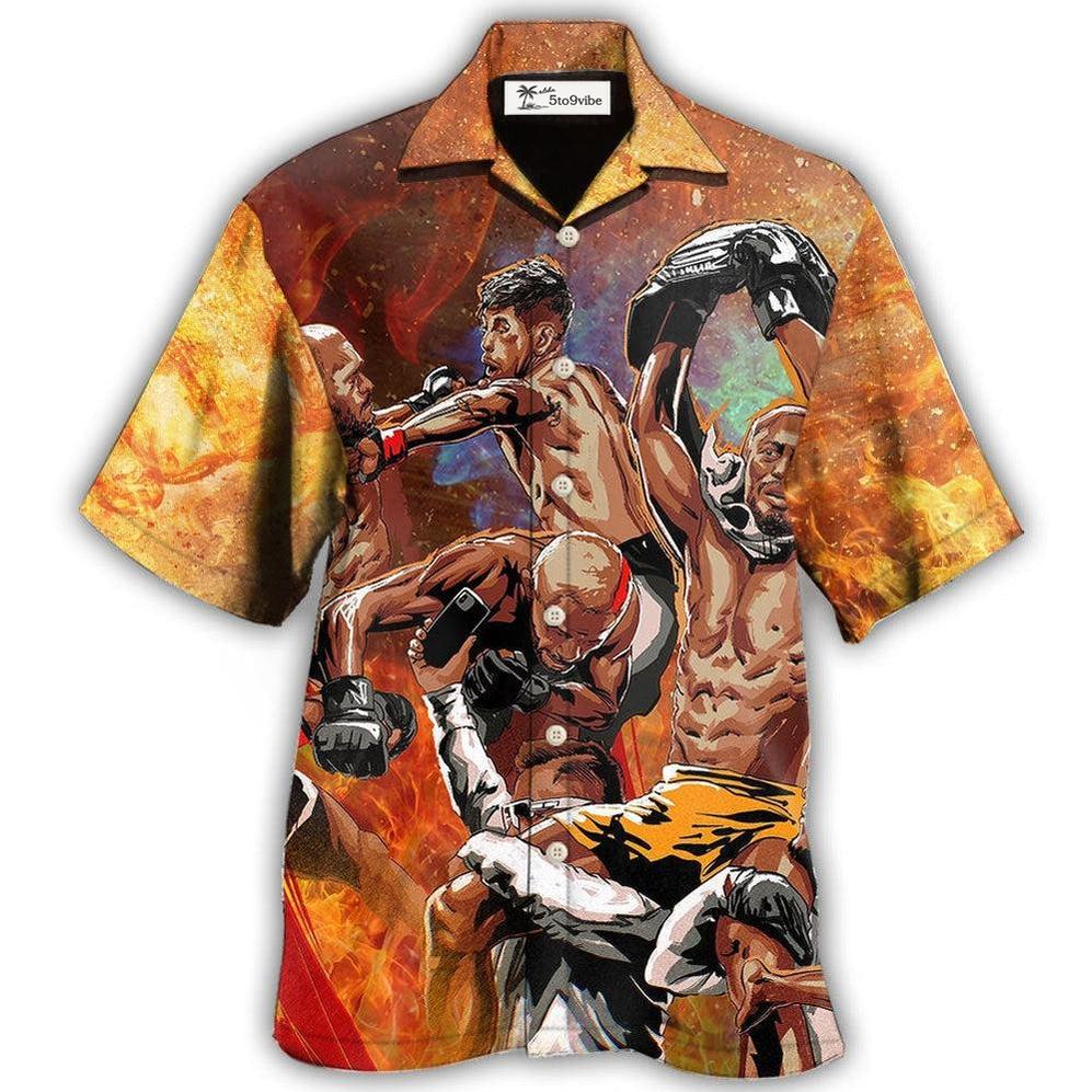 Hawaiian Shirt / Adults / S MMA Make Me Strong Sport Love - Hawaiian Shirt 