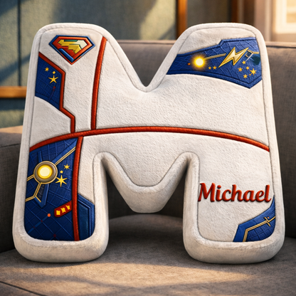 Super Hero and Princess Pillow Custom Name Gift  For Girls, Boys Irregular-Shaped Pillow Custom