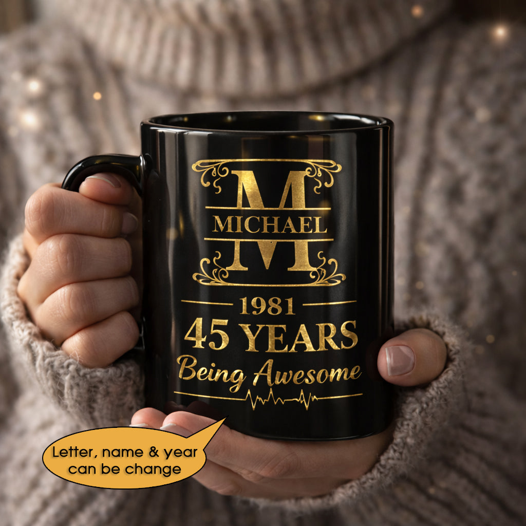 11oz Ceramic Mug Age personalized name, year, letter for birthday - 11oz Ceramic Mug Hot Sale