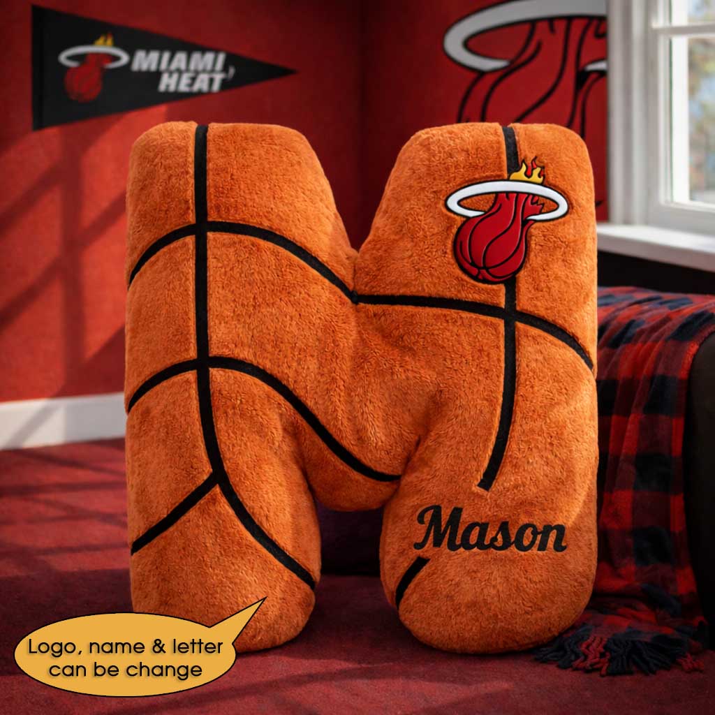 Basketball Pillow Custom Name and Logo All Teams Irregular-Shaped Pillow Custom