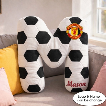 Football UK Pillow Custom Name and Logo All Teams Irregular-Shaped Pillow Custom