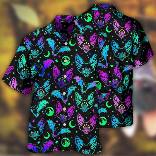 Bat Neon Magic - Hawaiian Shirt 