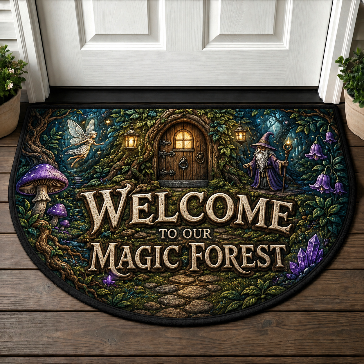 Rise From Ashes Phoenix Welcome Mat - Legendary Fire Bird Mythical Doormat - 5to9vibe