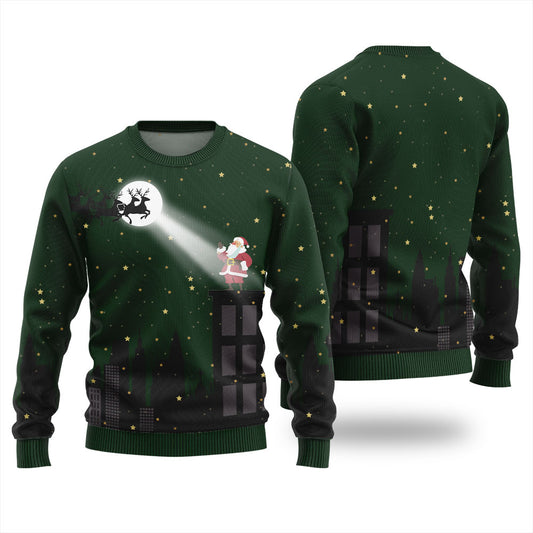 Magical Santa Mens Ugly Christmas Sweater