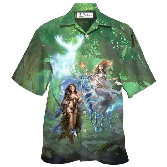 Hawaiian Shirt / Adults / S Magic Amazing I Believe In Magic With Green Style - Hawaiian Shirt 