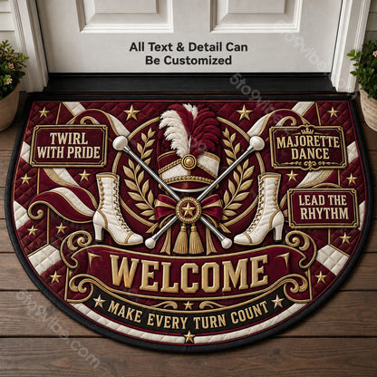 Majorette Dance Personalized Half Round Mat | 5To9Vibe