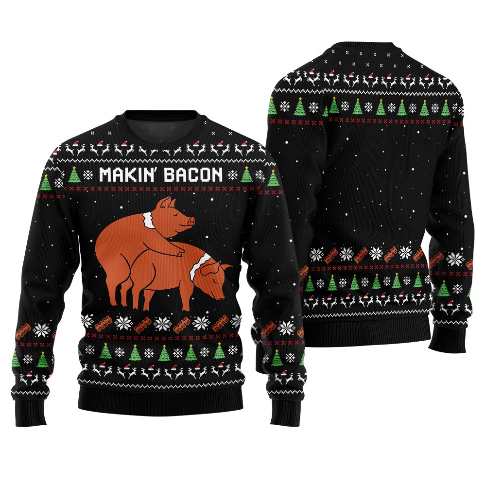 Makin Bacon Naughty Ugly Sweater