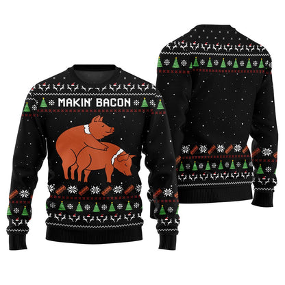 Makin Bacon Naughty Ugly Sweater