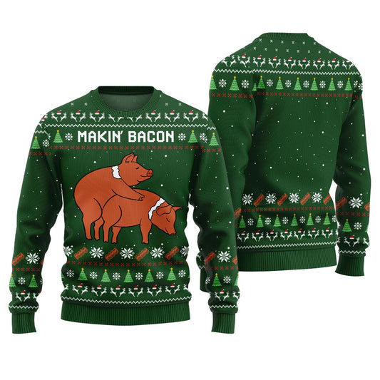 Makin Bacon Naughty Ugly Sweater