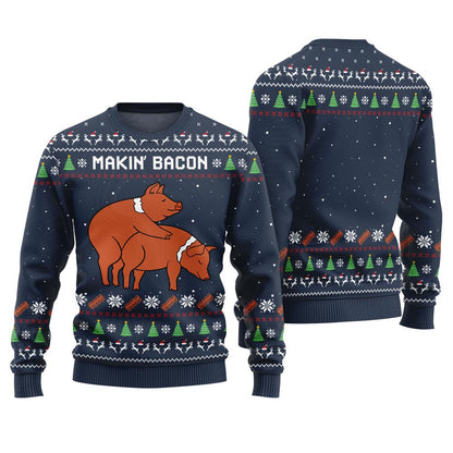 Makin Bacon Naughty Ugly Sweater