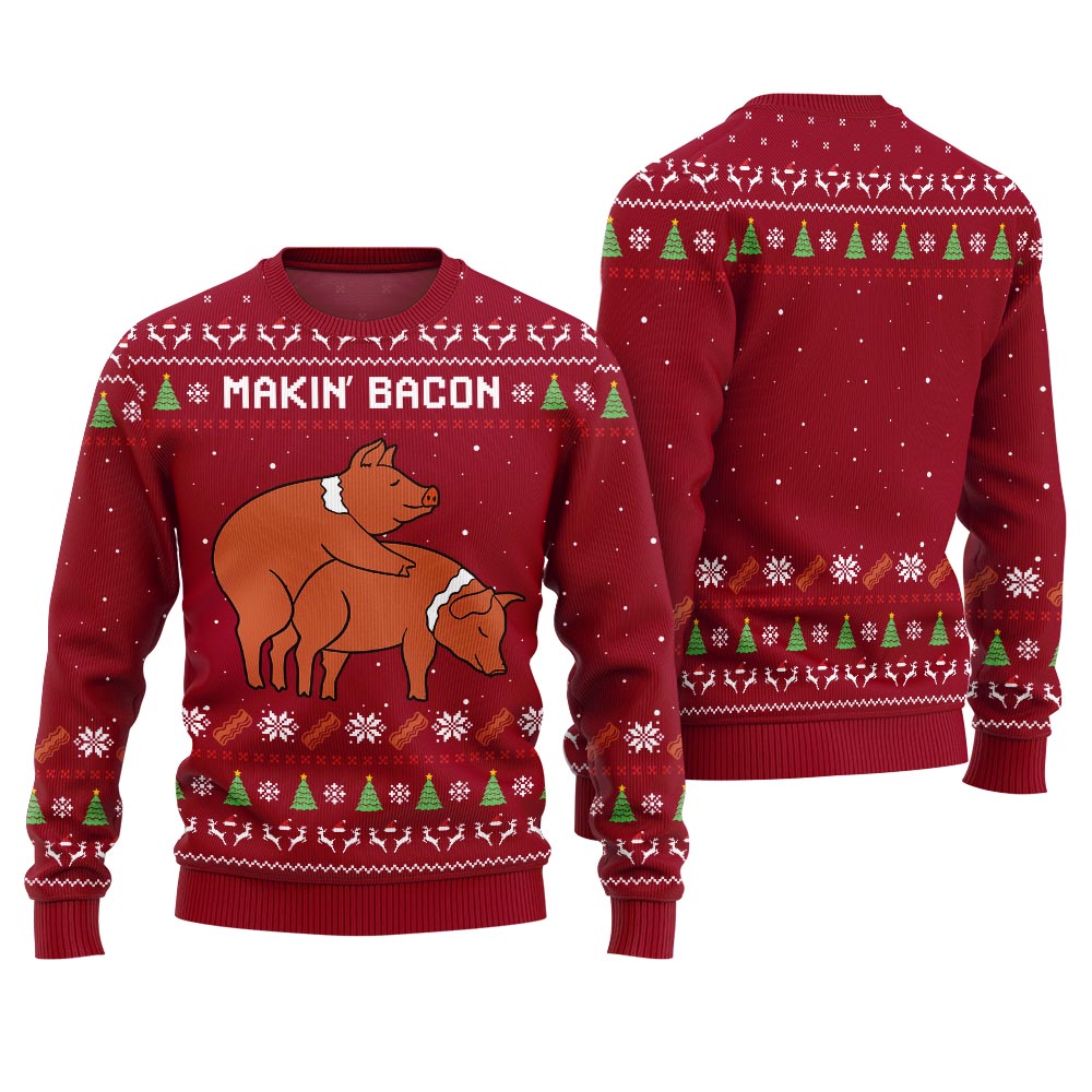 Makin Bacon Naughty Ugly Sweater