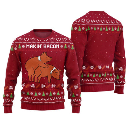 Makin Bacon Naughty Ugly Sweater