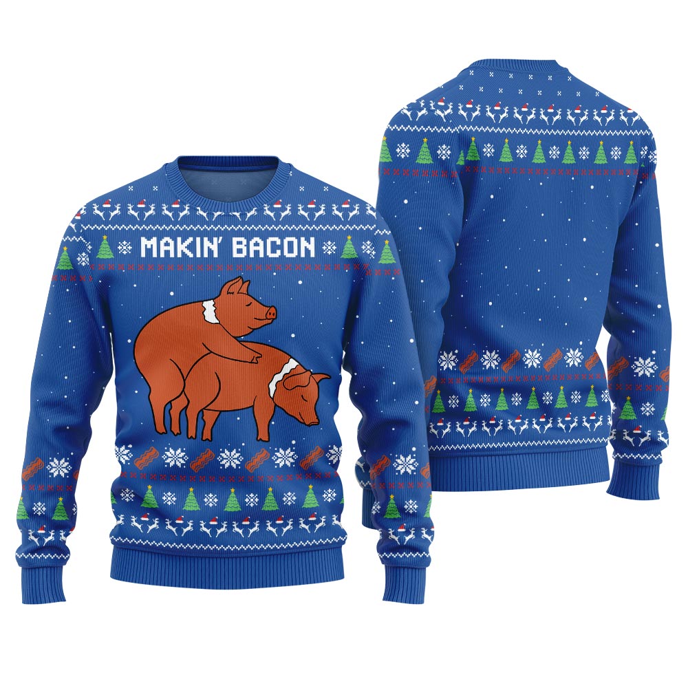 Makin Bacon Naughty Ugly Sweater
