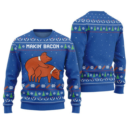 Makin Bacon Naughty Ugly Sweater