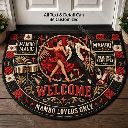 Mambo Personalized Half Round Mat | 5To9Vibe