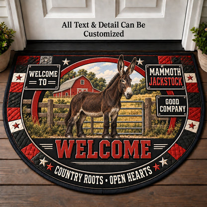 Mammoth Jackstock Personalized Half Round Mat | 5To9Vibe