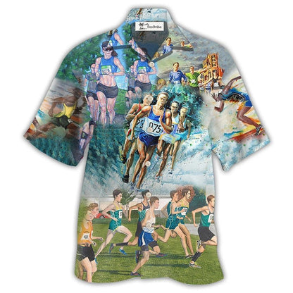 Hawaiian Shirt / Adults / S Marathon Run For Earth Run For Us - Hawaiian Shirt 