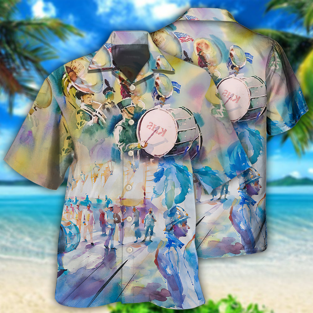 Marching Band Blur Art Style - Hawaiian Shirt 