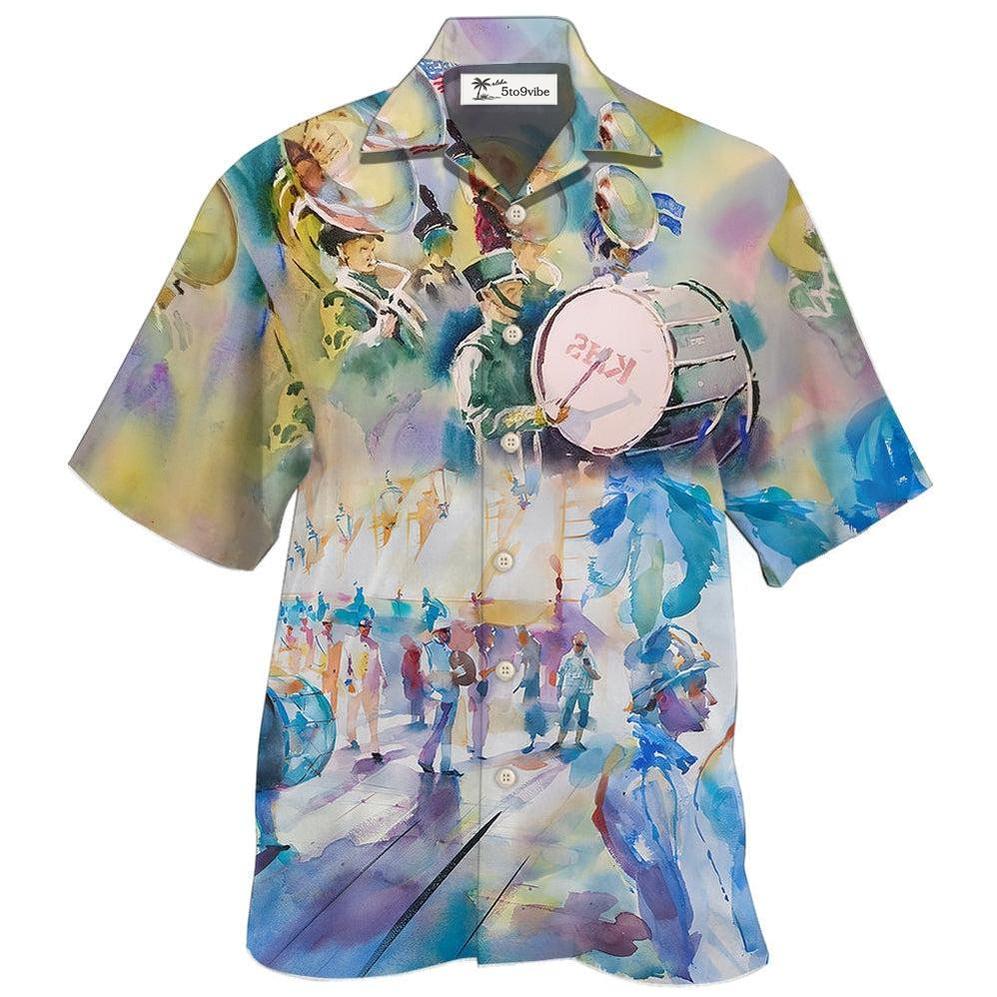 Hawaiian Shirt / Adults / S Marching Band Blur Art Style - Hawaiian Shirt 