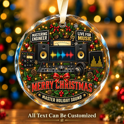 Mastering Engineer Personalized Glass Ornament | 5To9Vibe